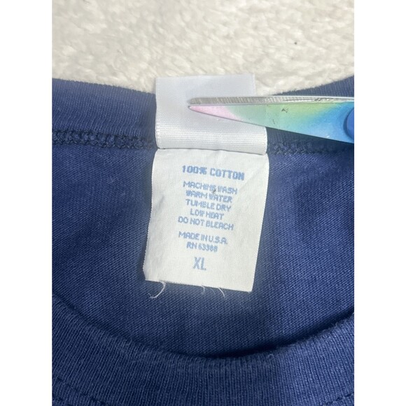 Vintage 90s Logo 7 Cleveland Indians Embroidered Single Stitch T-Shirt Size XL - Picture 5 of 8